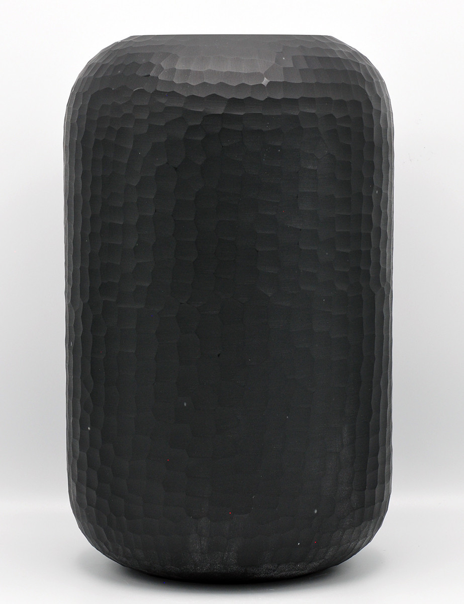 O4HOME + Vaas, glas gesneden, zwart L